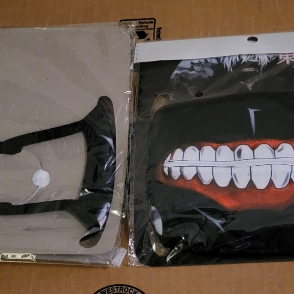 Tokyo Ghoul Anime Facemask with Zipper, Unisex, Lot of 34 - Picture 4 of 7